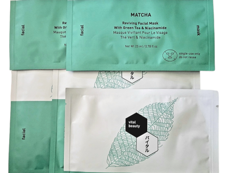 Vital Beauty Matcha Reviving Facial Mask with Green Tea & Niacinamide For Cheap