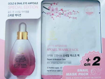 Hani x Hani Gold & Snail White Intensive Eye Ampoule Special Set on Sale