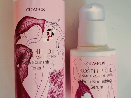 Glamfox Rosehip Oil + Niacinamide Hydra Nourishing Toner and Serum Set For Discount