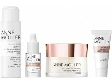 Set Cosmetica Unisex Anne Möller Rosâge Balance Rich Repairing Cream 4 Pezzi For Sale