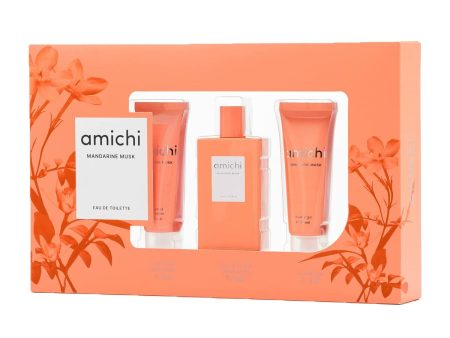 Cofanetto Profumo Donna Amichi Mandarine Musk 3 Pezzi Sale