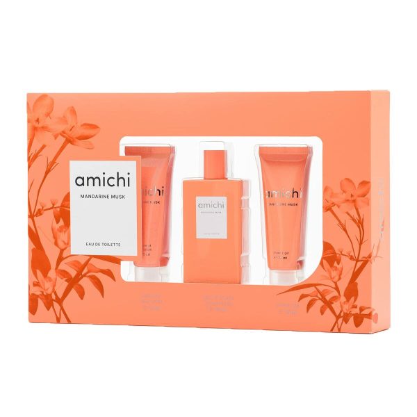 Cofanetto Profumo Donna Amichi Mandarine Musk 3 Pezzi Sale