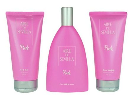 Cofanetto Profumo Donna Pink Aire Sevilla EDT (3 pcs) (3 pcs) Online Sale