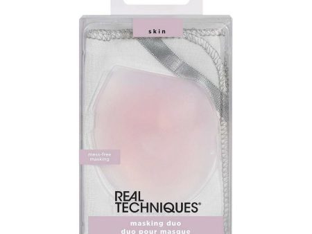 Set Cosmetica Unisex Masking Duo Real Techniques Masking Duo Esfoliante 2 Pezzi (2 pcs) Fashion