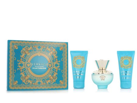 Cofanetto Profumo Donna Versace EDT Dylan Turquoise 3 Pezzi Online now