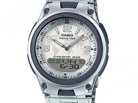 Orologio Uomo Casio ILLUMINATOR TELEMEMO 30 Argentato (Ø 40 mm) Fashion