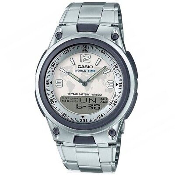 Orologio Uomo Casio ILLUMINATOR TELEMEMO 30 Argentato (Ø 40 mm) Fashion