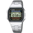 Orologio Unisex Casio A168W-1 Nero Argentato (Ø 36 mm) Discount