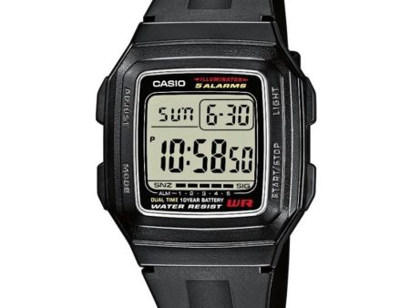 Orologio Unisex Casio F-201WA-1A (Ø 34 mm) For Sale